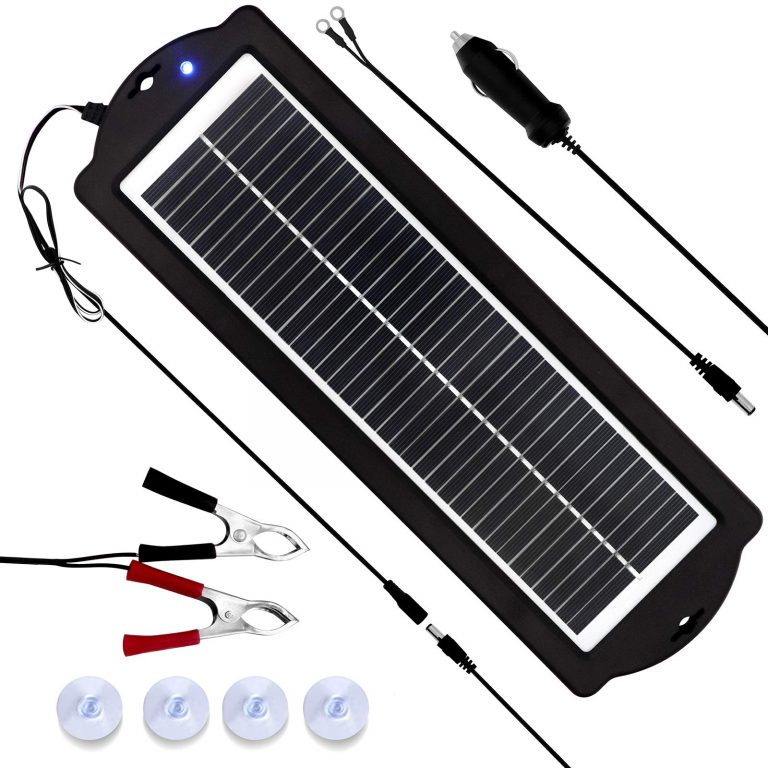 MEGSUN 12 Volt 3W Solar Car Battery Maintainer