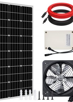 ECO-WORTHY 100W Solar Powered Fan System for Greenhouse