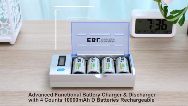 EBL D Cells 10000mAh Rechargeable Batteries