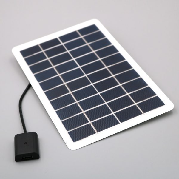 5W Solar Panel Charger for iPhone and Android - Portable Power On-the-Go