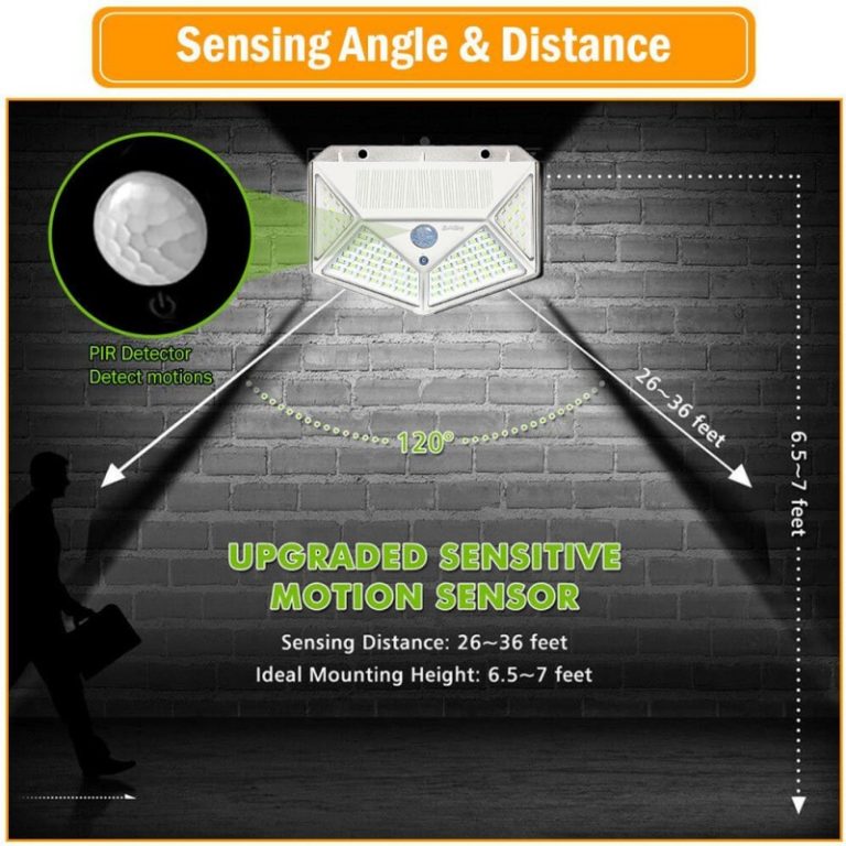 LED Solar Power PIR Motion Sensor Waterproof