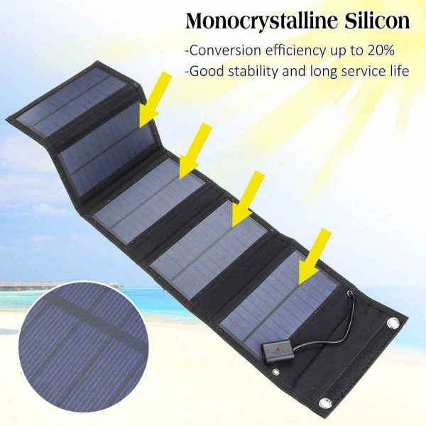 Smartphone 70W Foldable USB Solar Panel Mobile