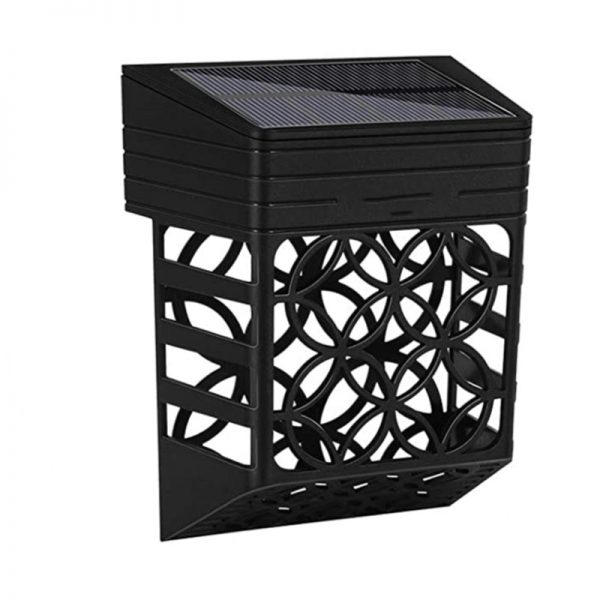 Smart LED Solar Fence Light - Outdoor Waterproof Warm White Lighting for Garden, Yard, Step, Deck, and Stair