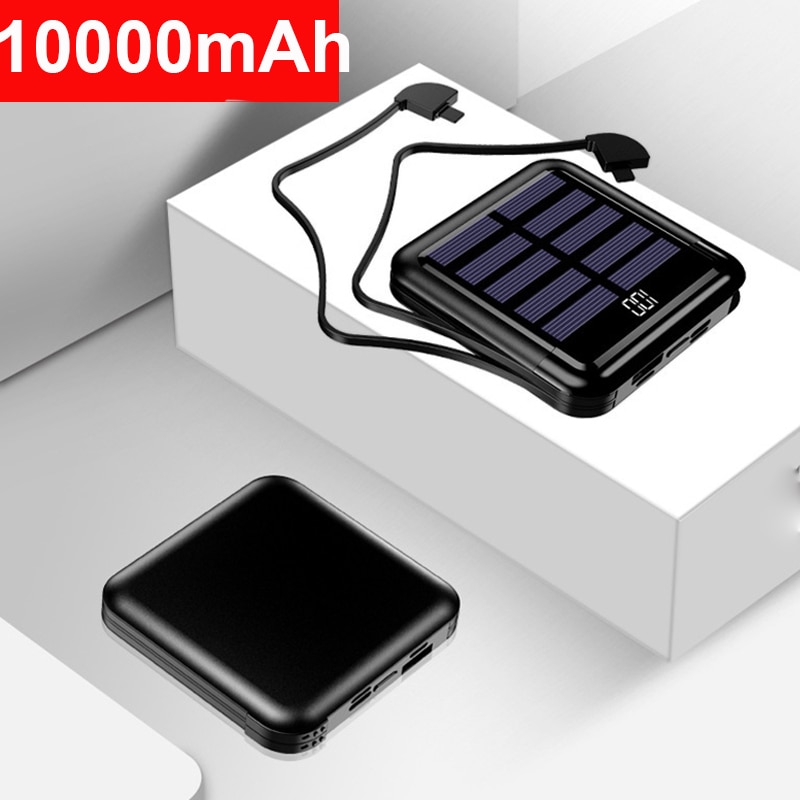 Fast Charger Mini Solar Power Bank Portable