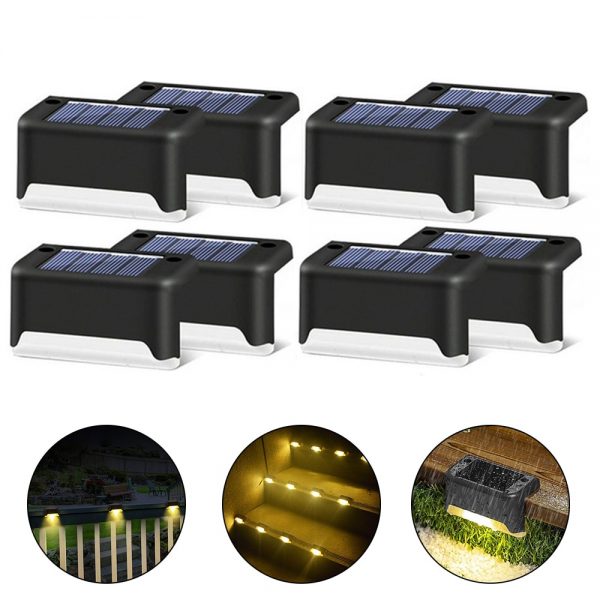 Steps Solar Lights Waterproof for Patio Stair Garden Yard Fence
