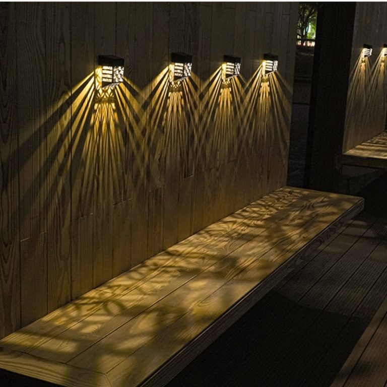 Fence LED Solar Powered For Garden Yard Step Deck Stair Lighting