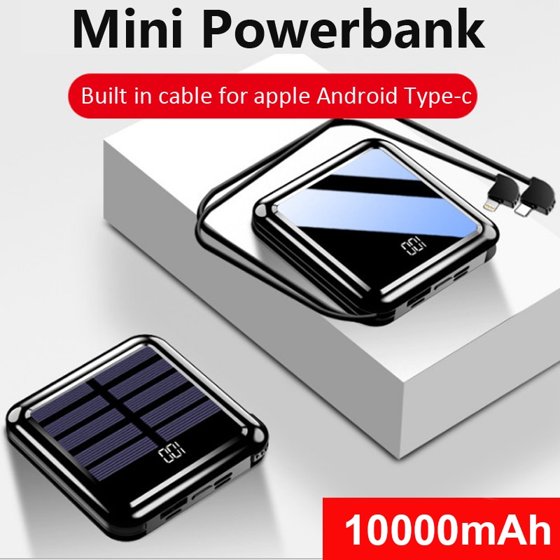 Fast Charger Mini Solar Power Bank Portable