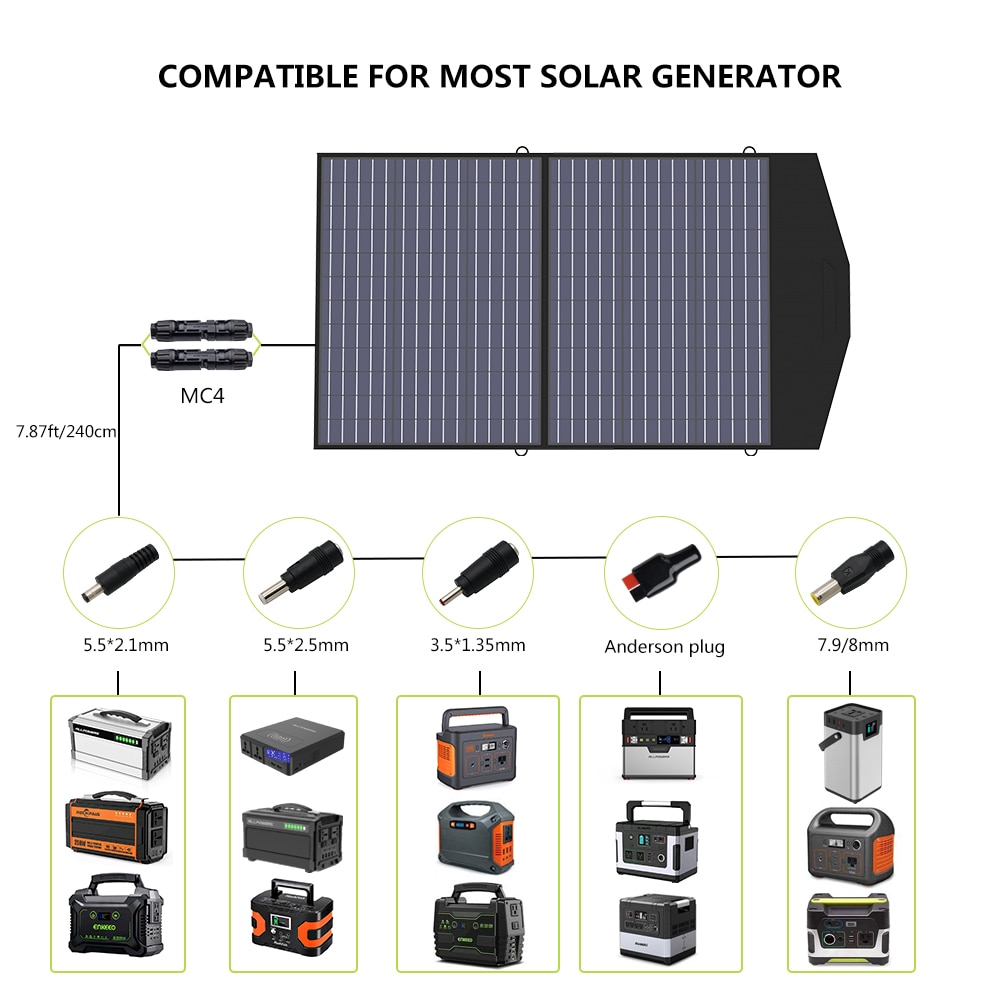 Foldable Solar Panel Outdoor Travel Camping