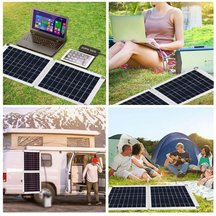 Foldable 60W Solar Panel 4-stage PWM Charge Management