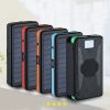 Solar Power On-the-Go: Foldable 20000mAh Dual USB Waterproof Power Bank with High-Efficiency Solar Panels!