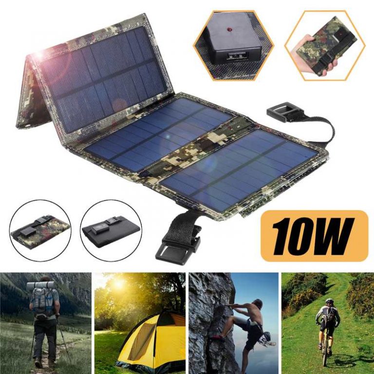 Solar Panel Folding Charger Mobile Power Bank