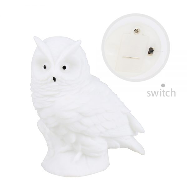 LED Owl Night Lamp Battery Powered