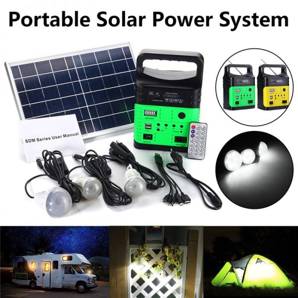 10W Solar Generator Battery Charging