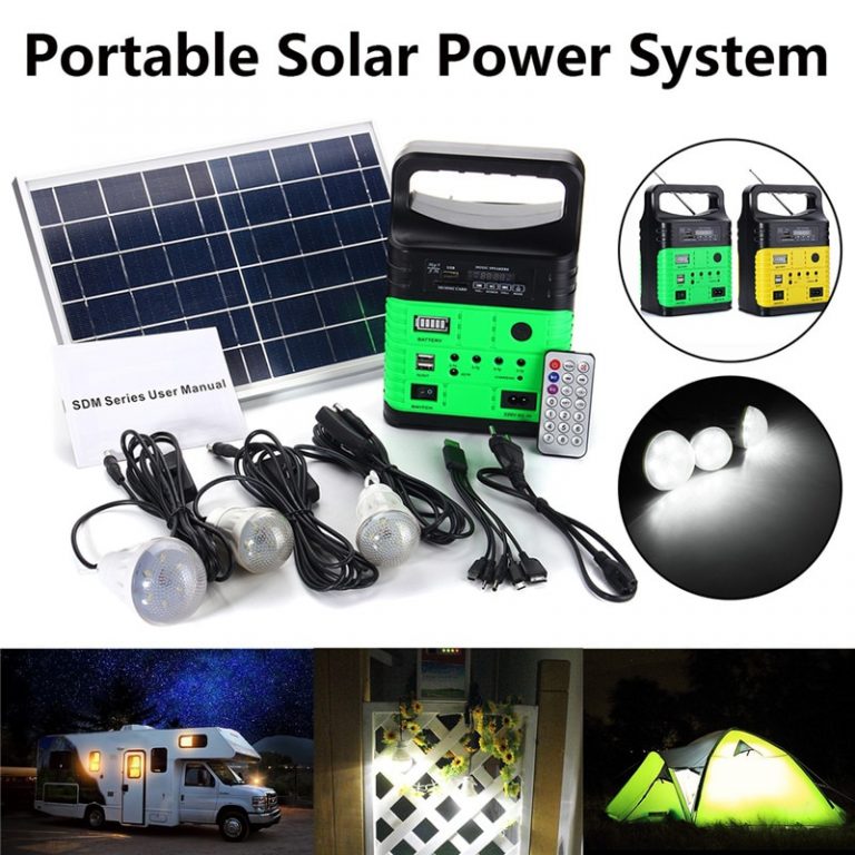 10W Solar Generator Battery Charging