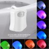 Brighten Your Bathroom with LED Restroom Seat Night Light – Motion Sensor & 8 Colors