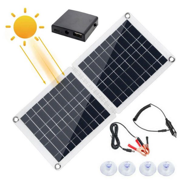 Efficient 60W Foldable Solar Panel with Advanced PWM Charge Control