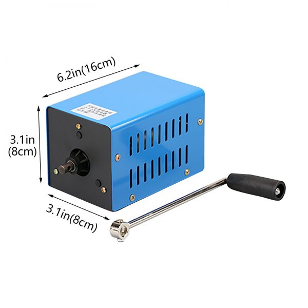 Emergency Hand Crank Dynamotor: High-Power Charger and Portable USB Generator for Outdoor Survival Power!