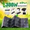 Outdoor Power Companion: 300W Foldable Solar Panel Charger for Phones, Laptops, and More!