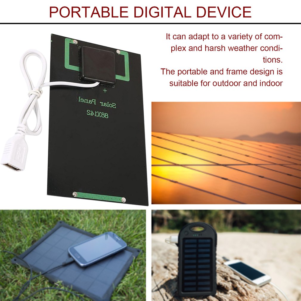 Portable Solar Panel Battery Charger DIY with USB Port