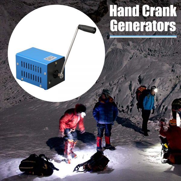 Emergency Hand Crank Dynamotor: High-Power Charger and Portable USB Generator for Outdoor Survival Power!
