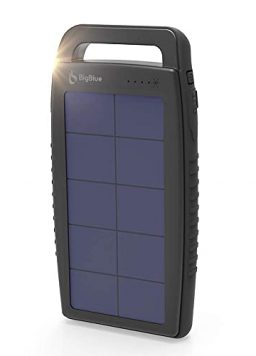 Solar Battery Charger 10000mAh IPX4 Waterproof Dual USB