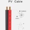 ALLPOWERS 1.5M DC5525 to Anderson Power Pole Extension Cable for Solar Panels - High-Quality, Versatile Connection for Solar Systems