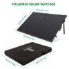 100W Solar Panels with Carry Suitcase and Aluminum Kickstands