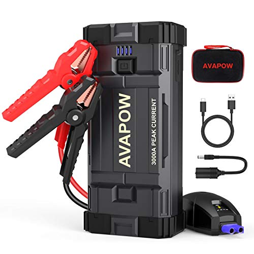 Battery Jump Starter Portable 23800mAh, 12V Jump Boxes for Vehicles(Up to 8L Gas/8L Diesel Engine)