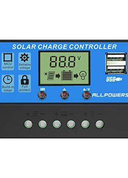 ALLPOWERS 20A Solar Charger Controller Solar Panel