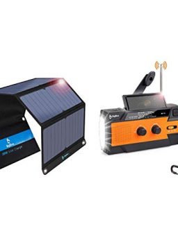 Portable Solar Charger 3 USB Ports 28W