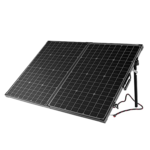 100W Solar Panels with Carry Suitcase and Aluminum Kickstands