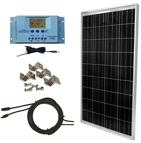 The WindyNation 100 Watt Solar Panel Off-Grid RV Boat Kit