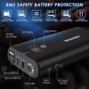 Portable Car Jump Starter 18000mAH (Up to 10L Gas or 8L Diesel Engine)