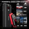 Portable Car Jump Starter 18000mAH (Up to 10L Gas or 8L Diesel Engine)