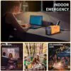 Stay Powered Anywhere – Aeiusny 500W 288Wh Portable Solar Generator for Camping & Emergencies