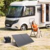 100W Solar Panels with Carry Suitcase and Aluminum Kickstands