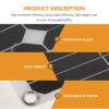 200W Portable Solar Panel Kit Charging