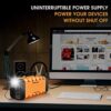 Stay Powered Anywhere – Aeiusny 500W 288Wh Portable Solar Generator for Camping & Emergencies