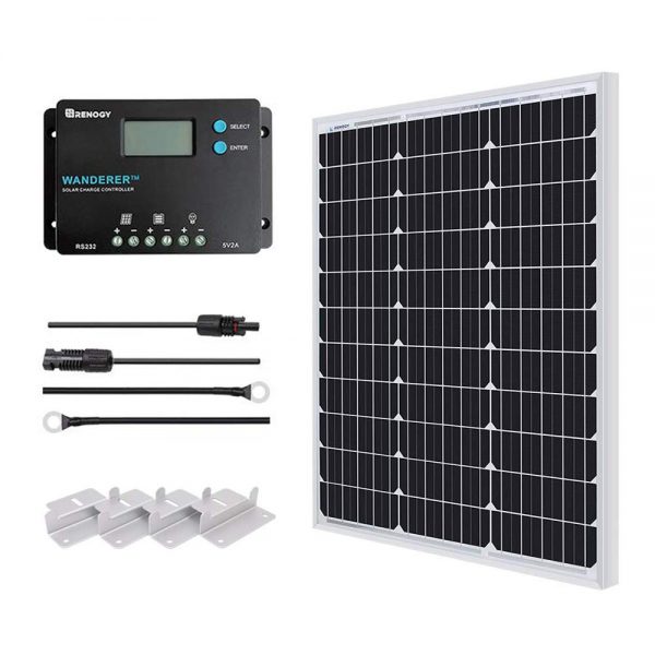 Renogy 50W Monocrystalline 12V Solar Panel Kit