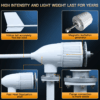 5000W Horizontal Wind Turbine Generator with three high-efficiency blades, designed for home energy generation, weatherproof and durable.