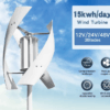 Vertical Axis Maglev Wind Turbine with precision blades and low-noise operation for efficient household energy generation.
