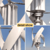 3KW & 5KW Vertical Axis Maglev Wind Turbine | Efficient Low-Speed Power for Household Energy Solutions