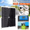 100W waterproof solar panel with dual USB ports, foldable design, and complete accessory kit for outdoor camping and RV charging