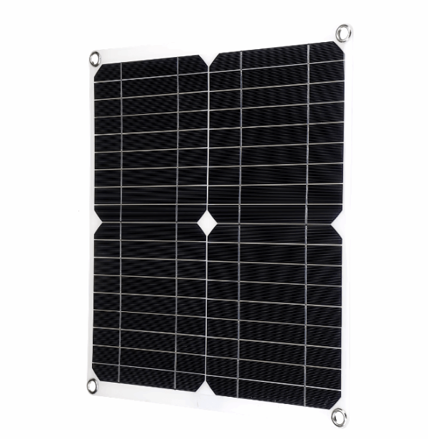 100W Dual USB Solar Panel with 30A Controller – Waterproof Charger for Camping, RV, and Outdoor Adventures