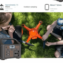 100W Portable Solar Generator with Lithium Iron Phosphate Battery – Perfect for RVs and Outdoor Camping