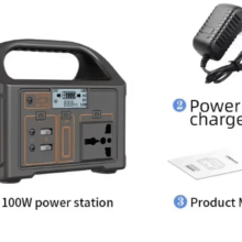 100W Portable Solar Generator with Lithium Iron Phosphate Battery – Perfect for RVs and Outdoor Camping
