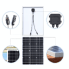 High-efficiency 50W Monocrystalline Solar Panel with toughened glass, perfect for RV, marine, and outdoor power applications.