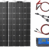 12V Flexible Solar Panel Kit – Ideal for RVs & Boats, 100W to 300W Power Solutions