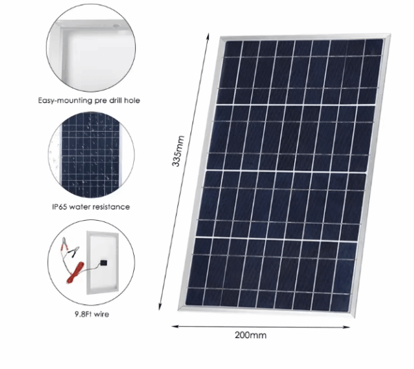 300W Portable Solar Panel Kit – High Efficiency and IP65 Waterproof, Perfect for Outdoor Emergency Power