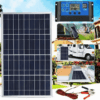 300W portable solar panel kit with IP65 waterproof rating, perfect for outdoor power and emergency use.